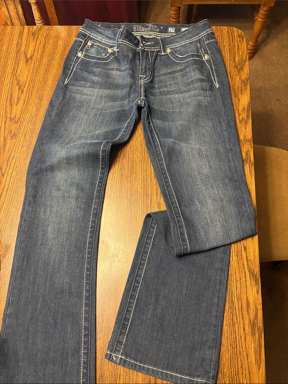 Miss Me Dark Blue Boot Cut Jeans